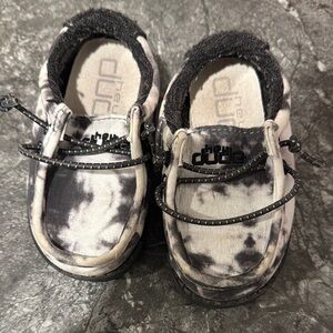 Hey Dude Kids Black and White Shoes